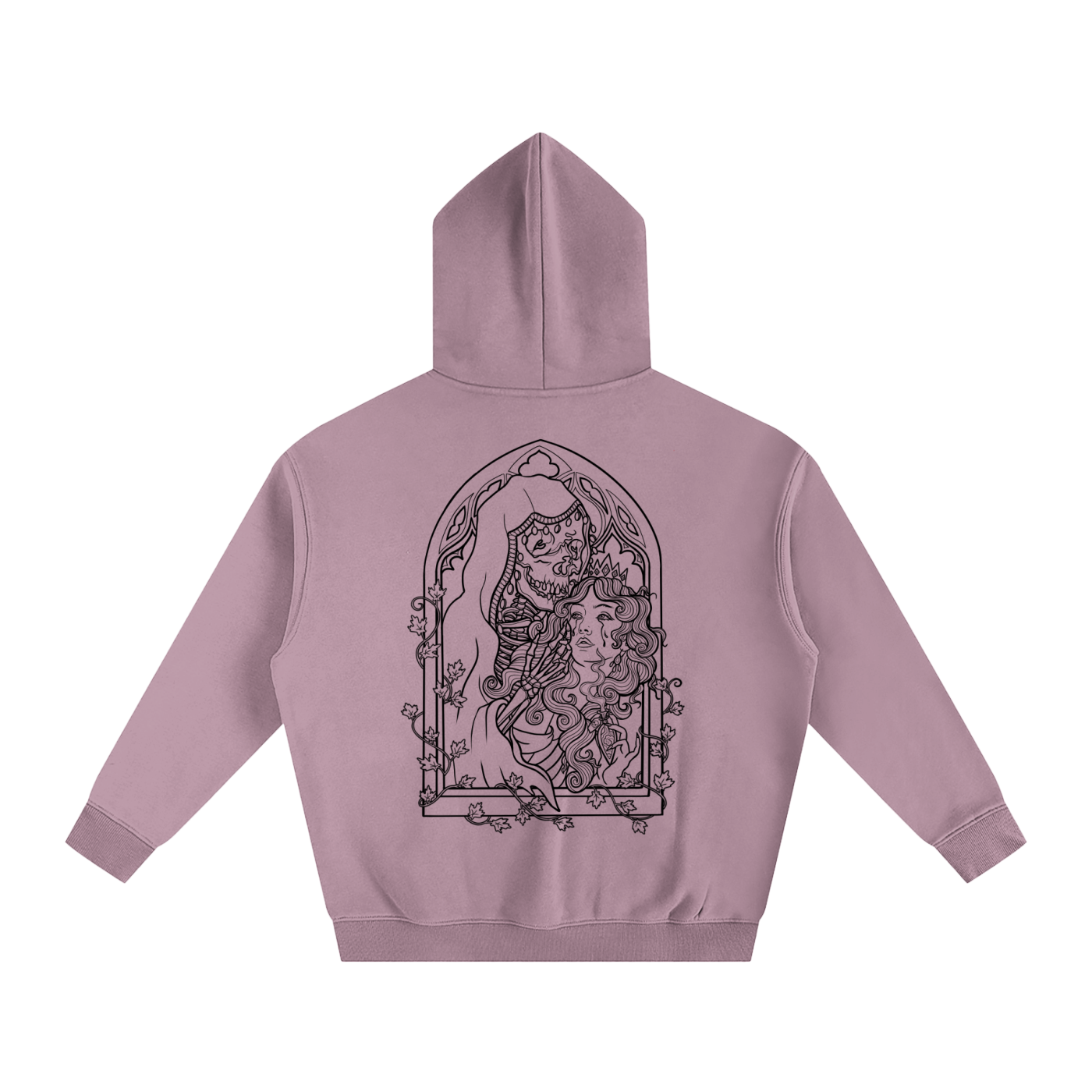 Bone Daddy Over-Sized Fleece Hoodie BLACK LOGO