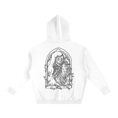Bone Daddy Black Over-Sized Fleece Hoodie