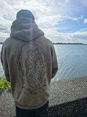 Bone Daddy Over-Sized Fleece Hoodie BLACK LOGO