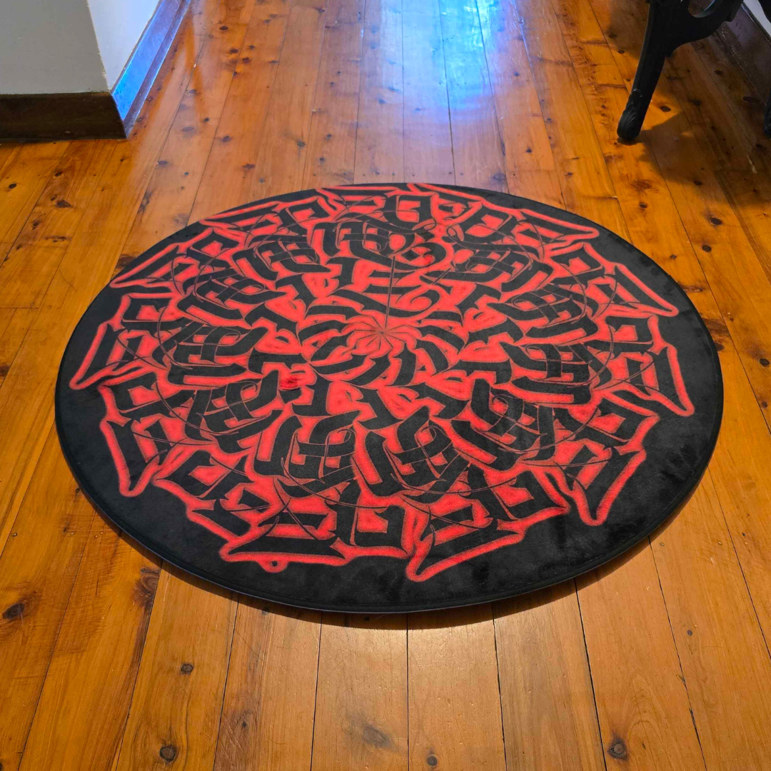Zombie Hill Glyph Round Rug - 2 sizes