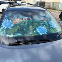 Let Me Rest - Car Sun Shade - By Jade Zombie