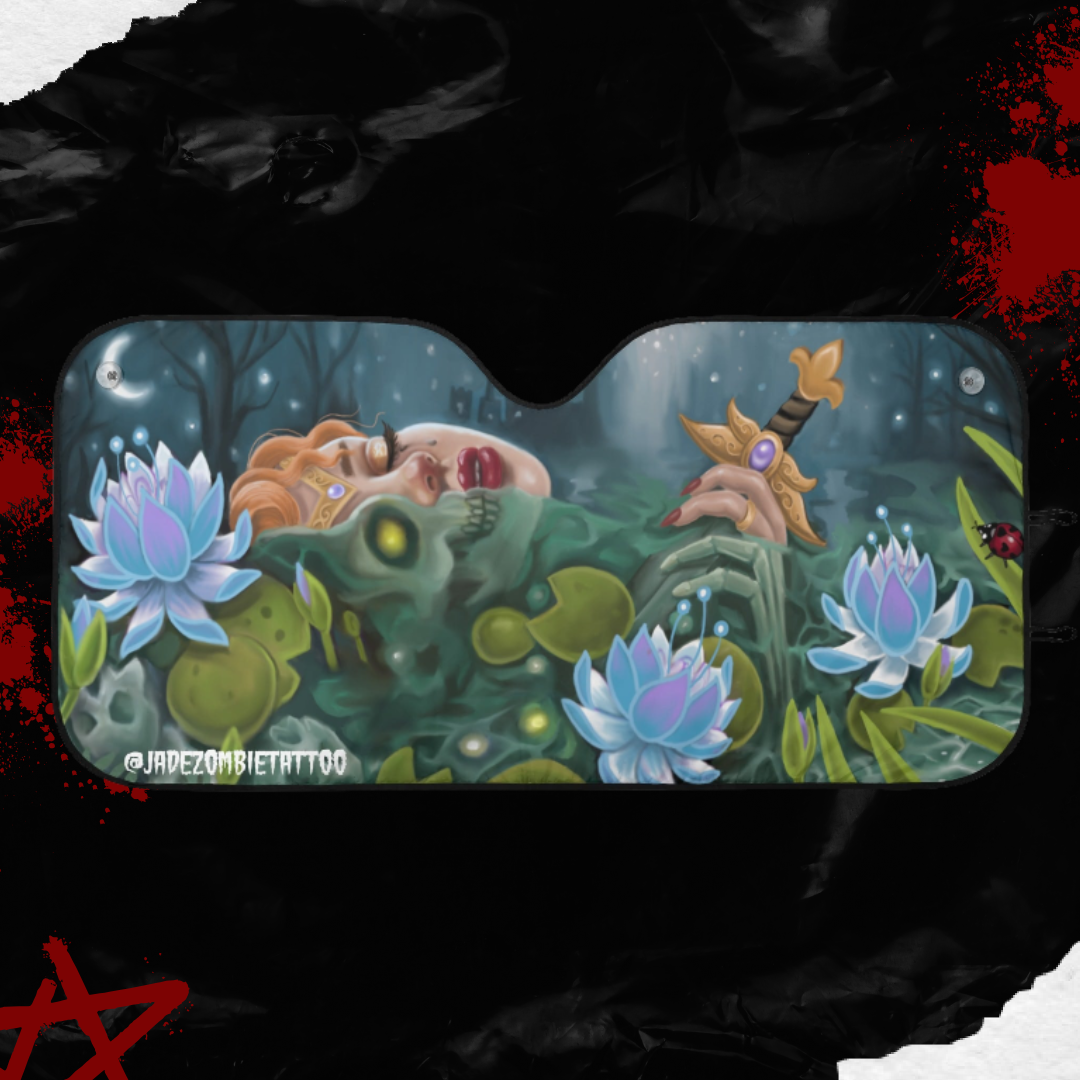 Let Me Rest - Car Sun Shade - By Jade Zombie