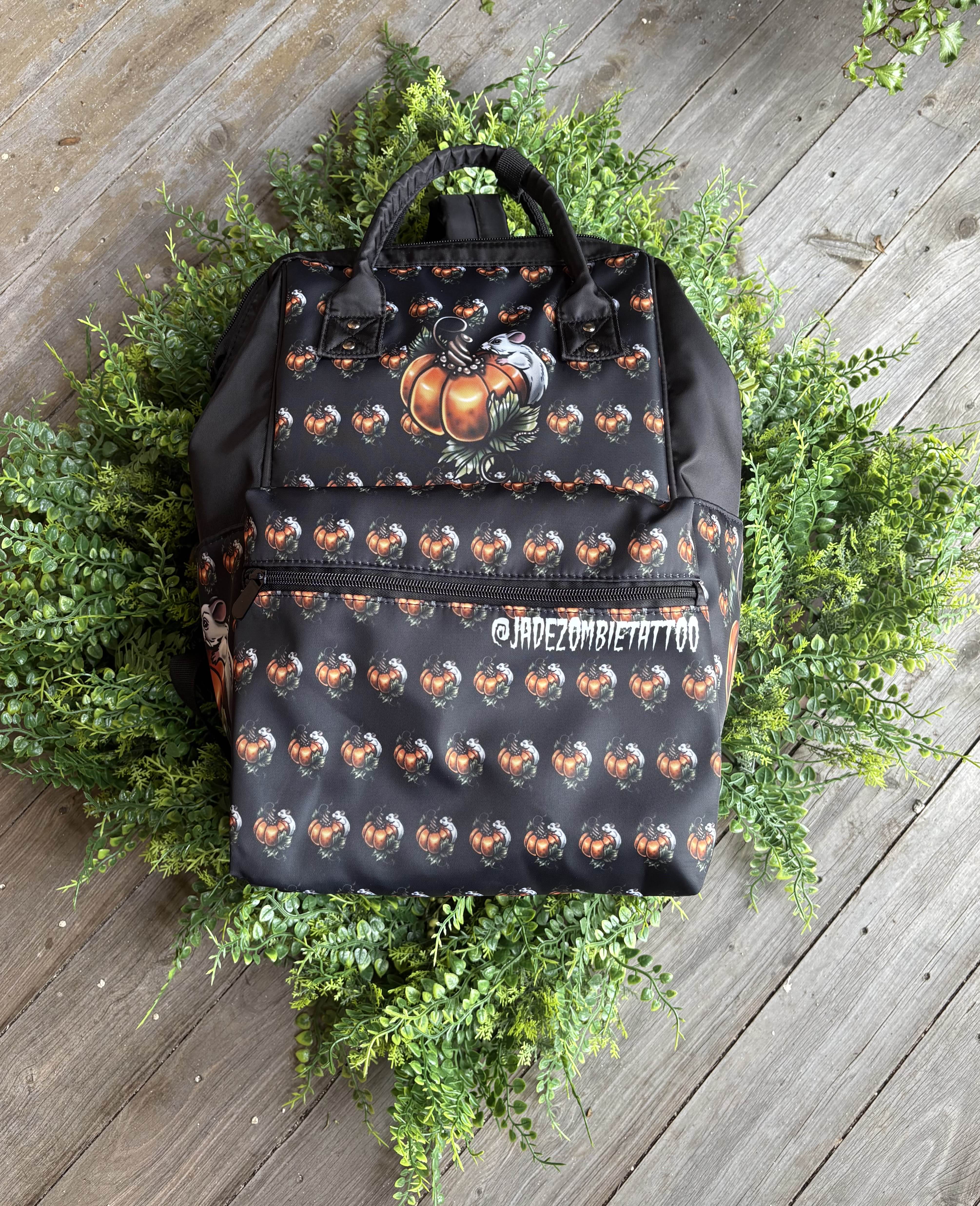 Pumpkin Mouse Backpack - By Jade Zombie